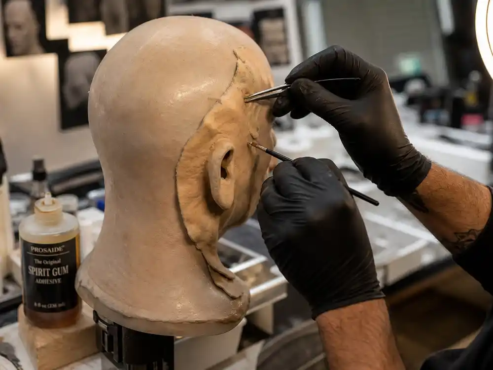 Bad Bunny Met Gala prosthetics created by legendary artist Mike Marino over 6 weeks