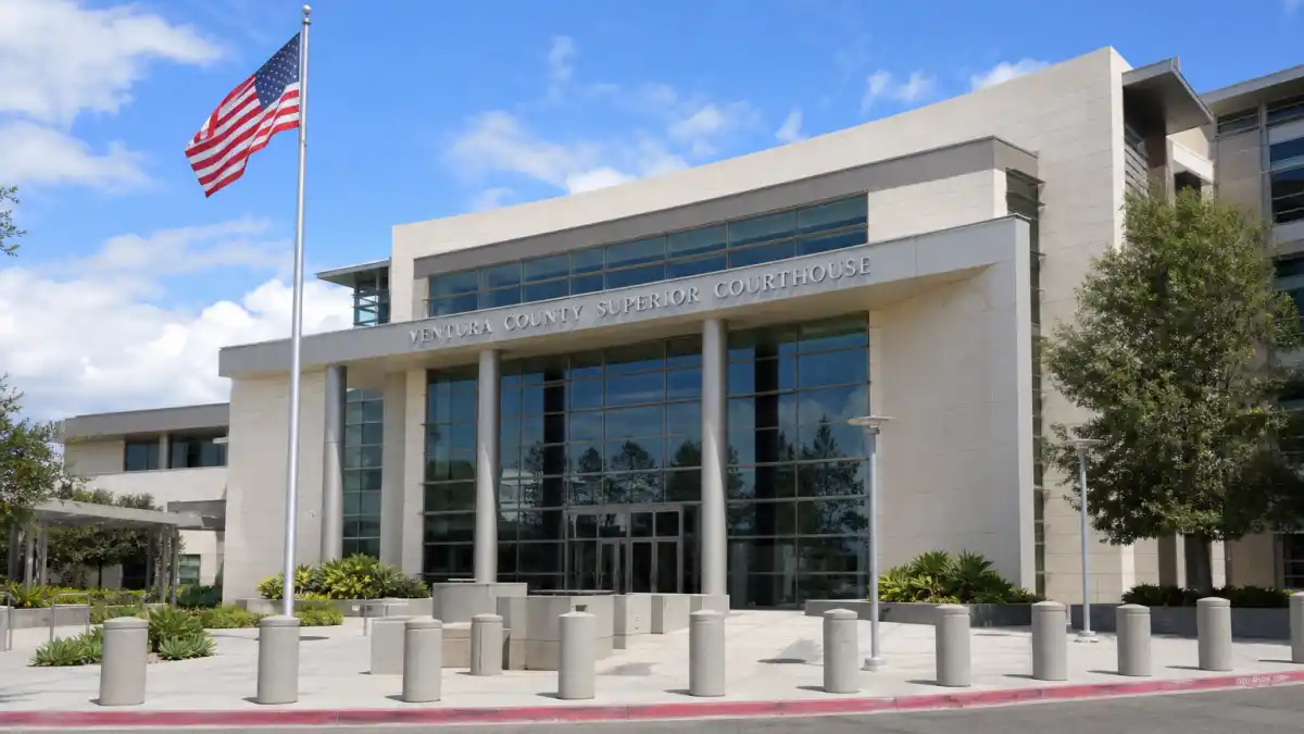 Ventura County courthouse where Britney Spears DUI plea deal hearing is taking place