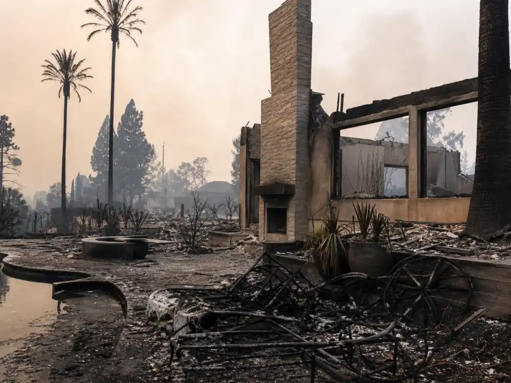 Fire-destroyed hillside Pacific Palisades home — among the celebrities who lost homes LA fires region