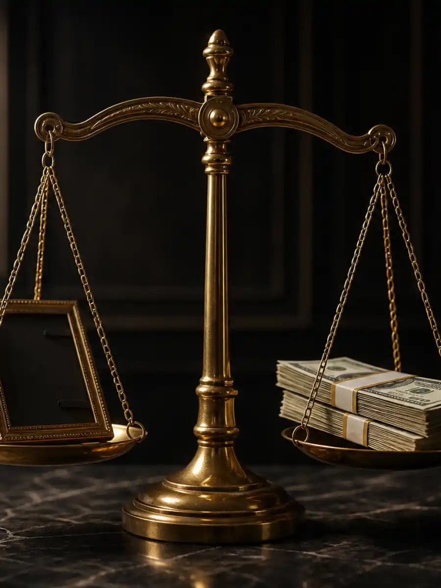 Poster for web story about celebrity image rights in the Dua Lipa Samsung lawsuit
