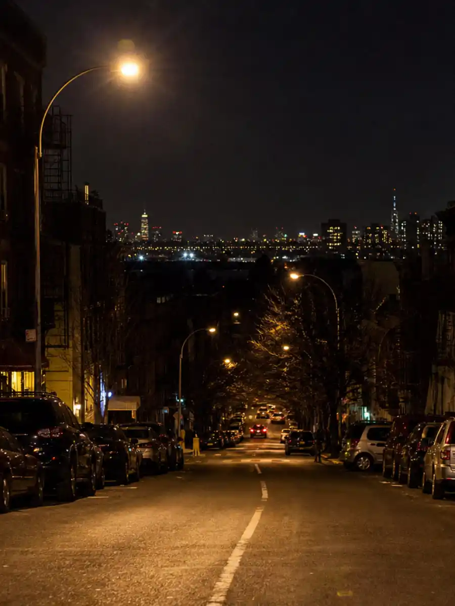 Poster for web story about who is Ice Spice dating 2026 showing Bronx streets at night