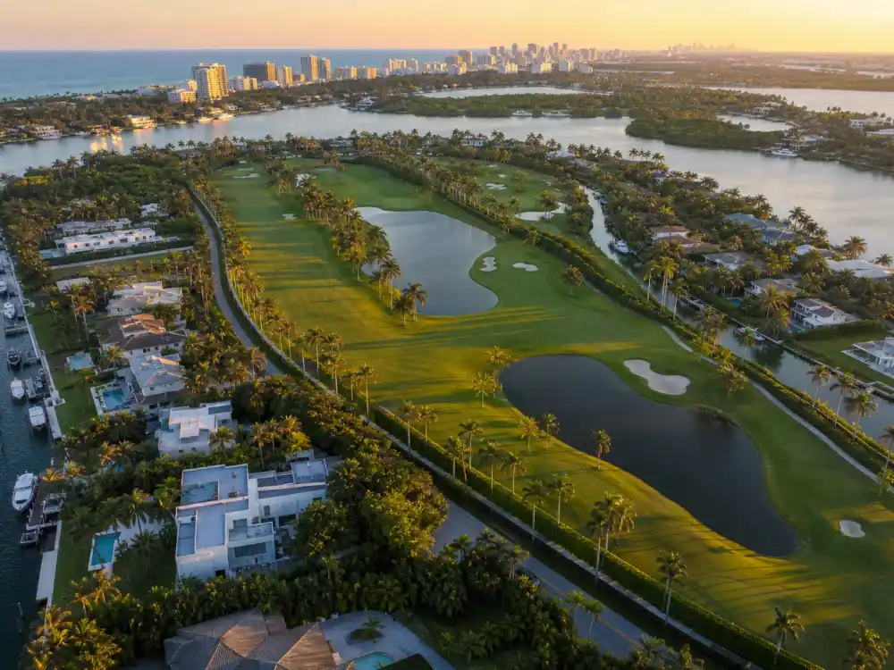 Indian Creek Village private golf course neighboring the Mark Zuckerberg Indian Creek $170 million property
