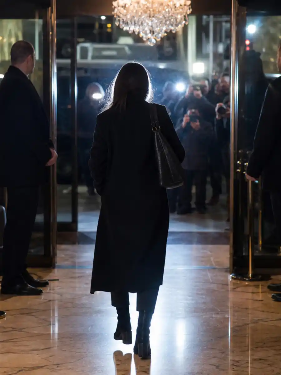 Jennifer Lopez pap walk viral clip backlash illustrated by an anonymous hotel exit scene.