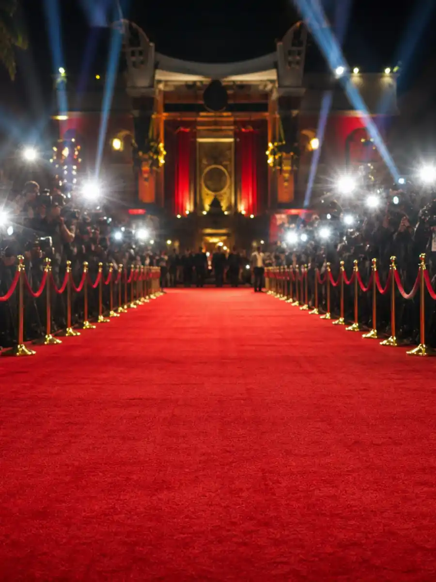 Hollywood red carpet scene for Kim Kardashian dating history web story poster