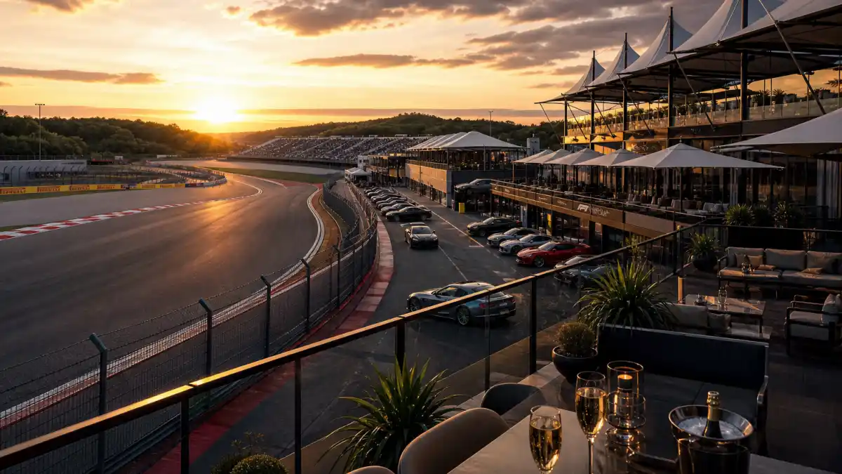 Formula 1 luxury paddock where Kim Kardashian Lewis Hamilton were spotted at races together