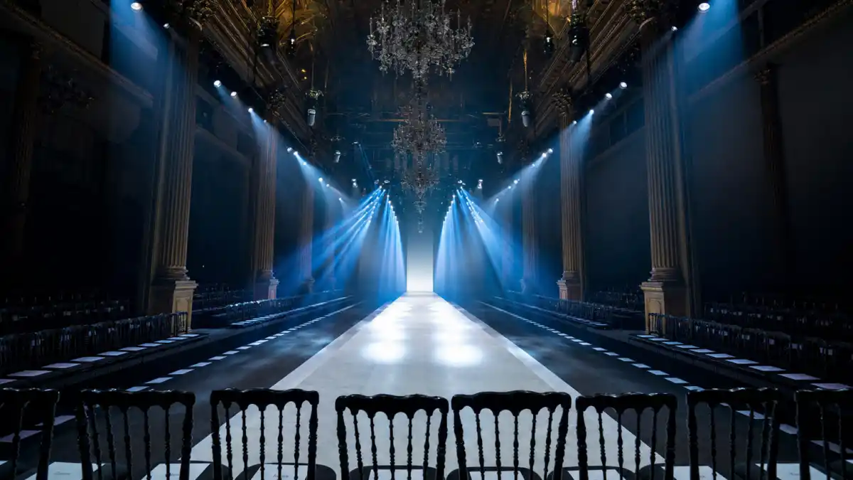 Paris Fashion Week runway venue where Sabrina Carpenter and Barry Keoghan first met in September 2023