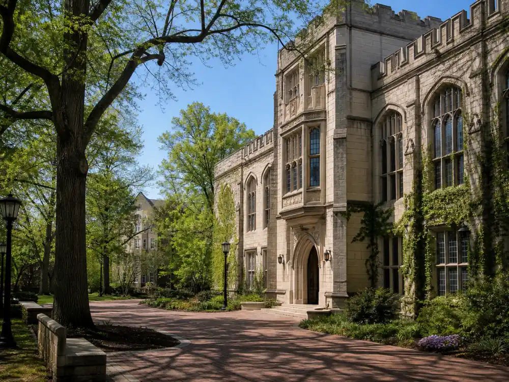 Vanderbilt University Nashville Gothic Revival campus building where Apple Martin Vanderbilt graduation took place