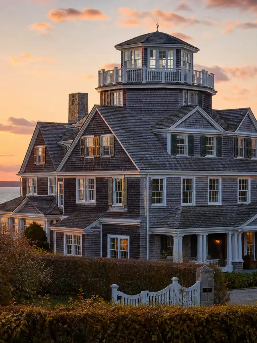 Watch Hill Holiday House mansion poster — where Taylor Swift lives in Rhode Island