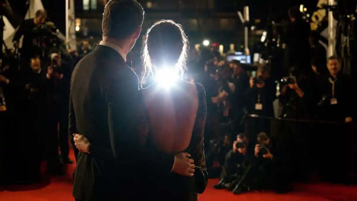 Zoë Kravitz and Harry Styles engagement couple on the red carpet at a celebrity event