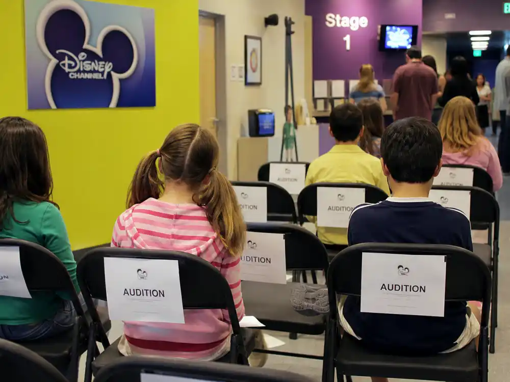 Disney Channel audition waiting room for 2000s teen stars where are they now kids network factory era