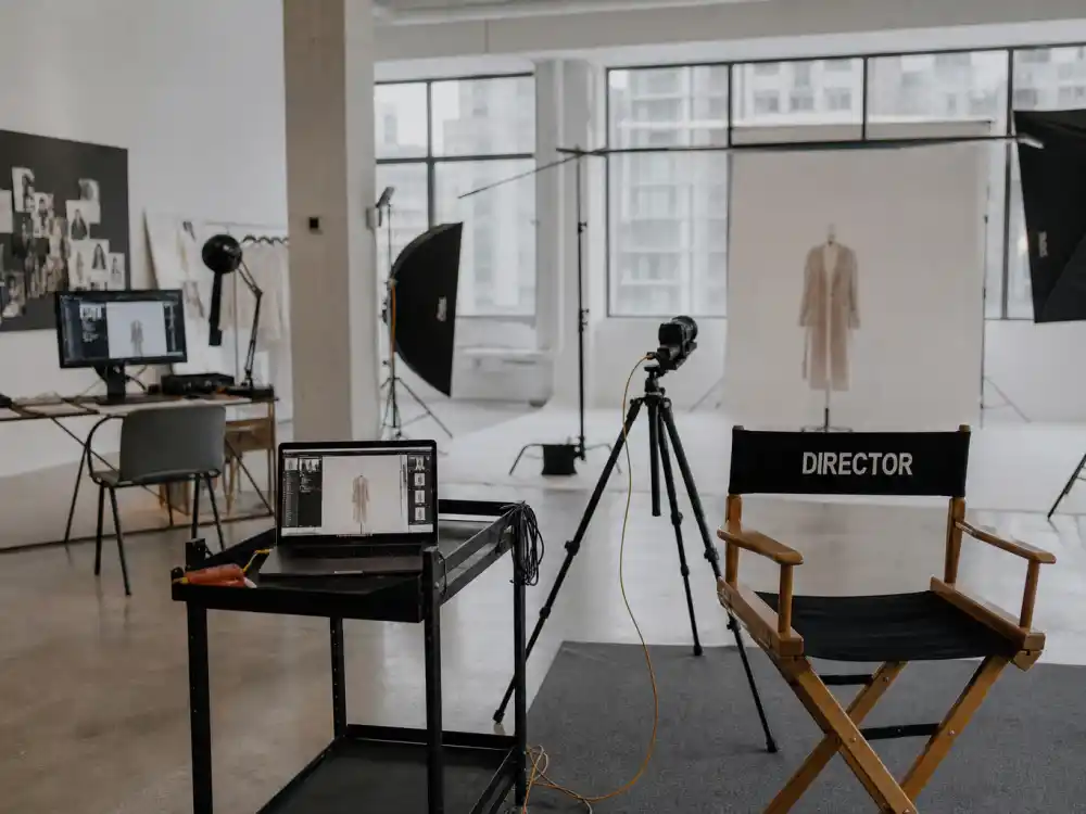 Modern 2026 fashion studio representing where 90s supermodels where are they now alumni work in photography and design today