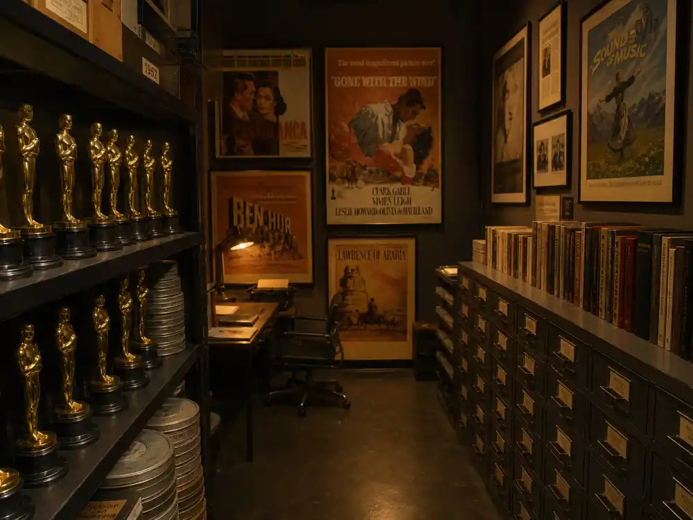 Vintage Hollywood film archive documenting actors who never won an Oscar across Academy history