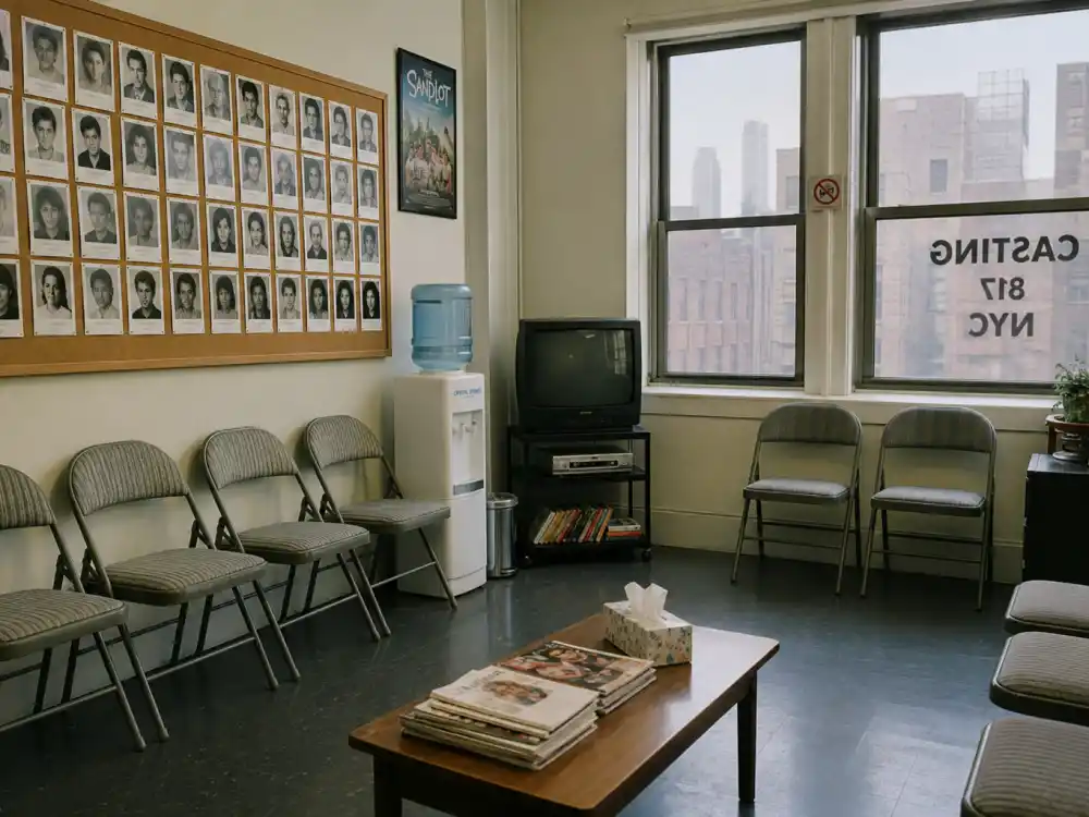 1990s NYC child actor casting waiting room for where is Adam Lamberg now before Lizzie McGuire fame