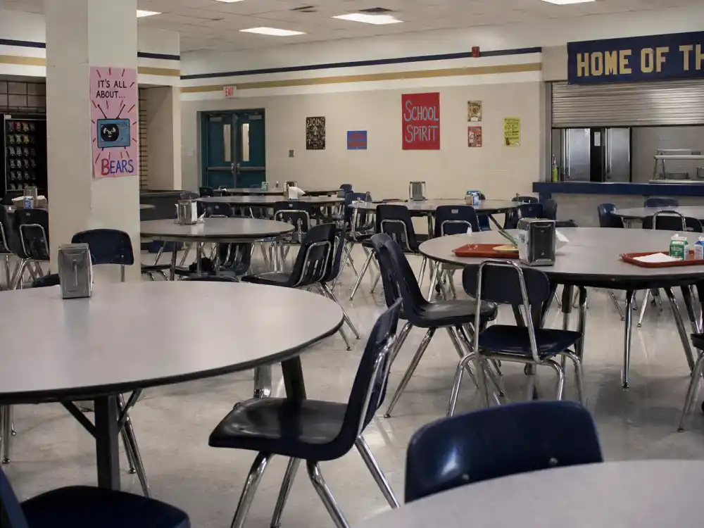 Middle school cafeteria best friends mood for Adam Lamberg Gordo on Lizzie McGuire with Hilary Duff 2001–2004