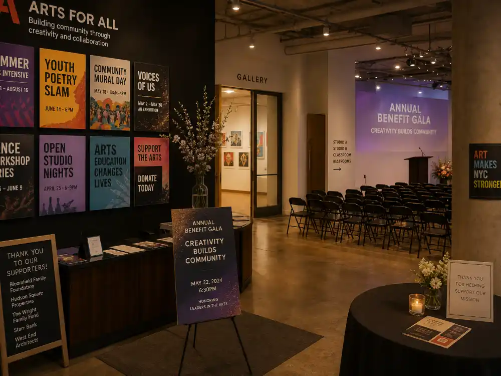 NYC Irish Arts Center nonprofit lobby for Adam Lamberg fundraising career after acting