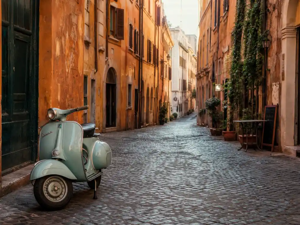 Rome European vacation street for Adam Lamberg in The Lizzie McGuire Movie 2003
