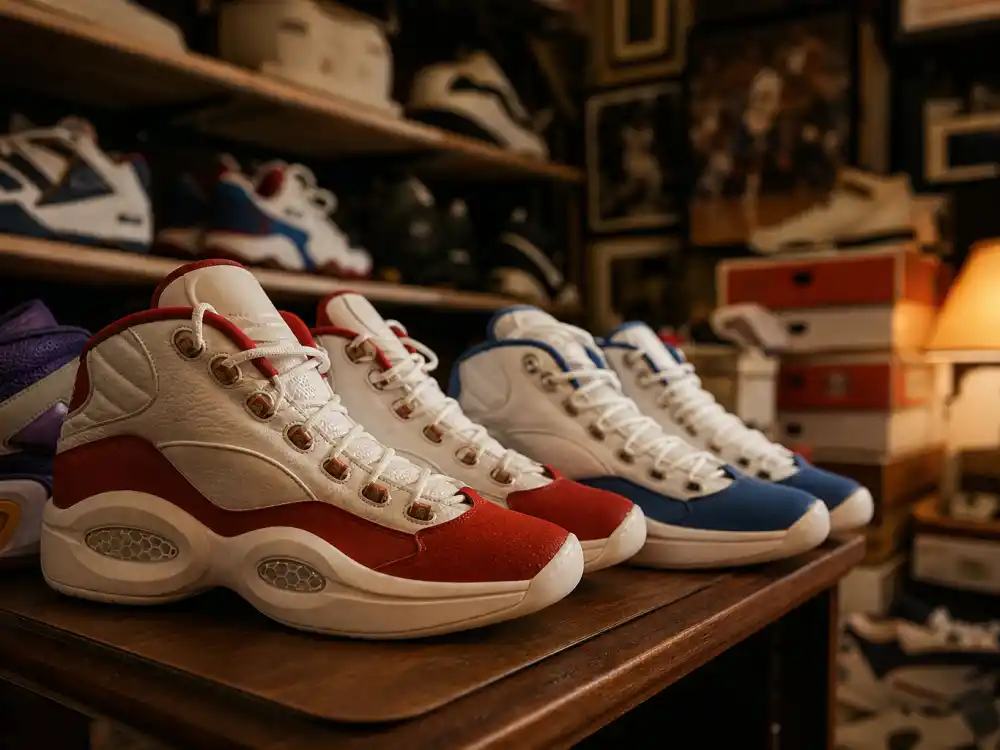 Vintage Reebok basketball sneakers for where is Allen Iverson now lifetime shoe deal legacy