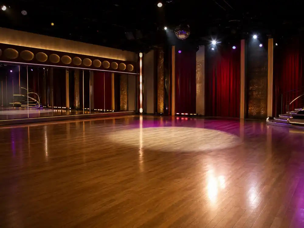 Ballroom dance studio for Apolo Ohno Dancing with the Stars reality TV chapter after Olympics