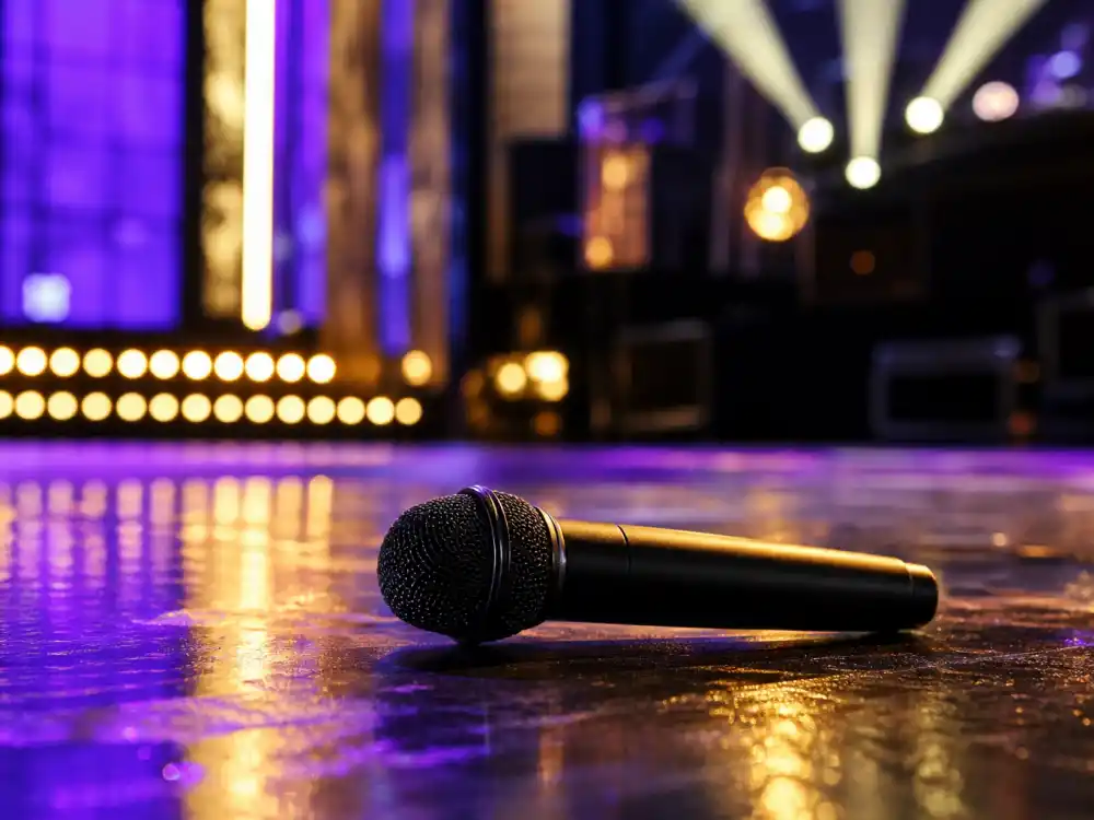 Wireless microphone on the BET Awards stage floor signals every performance moment tracked in the BET Awards performances recap 2026