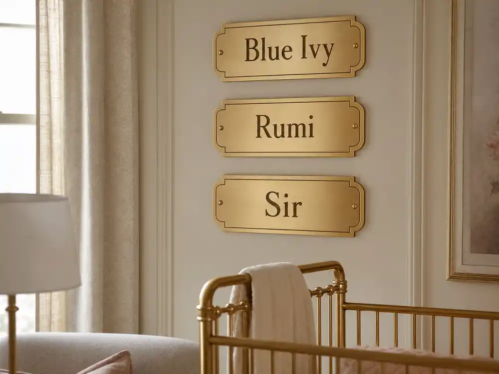 Carter family name plaques Blue Ivy Rumi Sir on nursery wall in Beyonce Blue Ivy family tree explained — Shawn Carter Jay-Z children branch verified