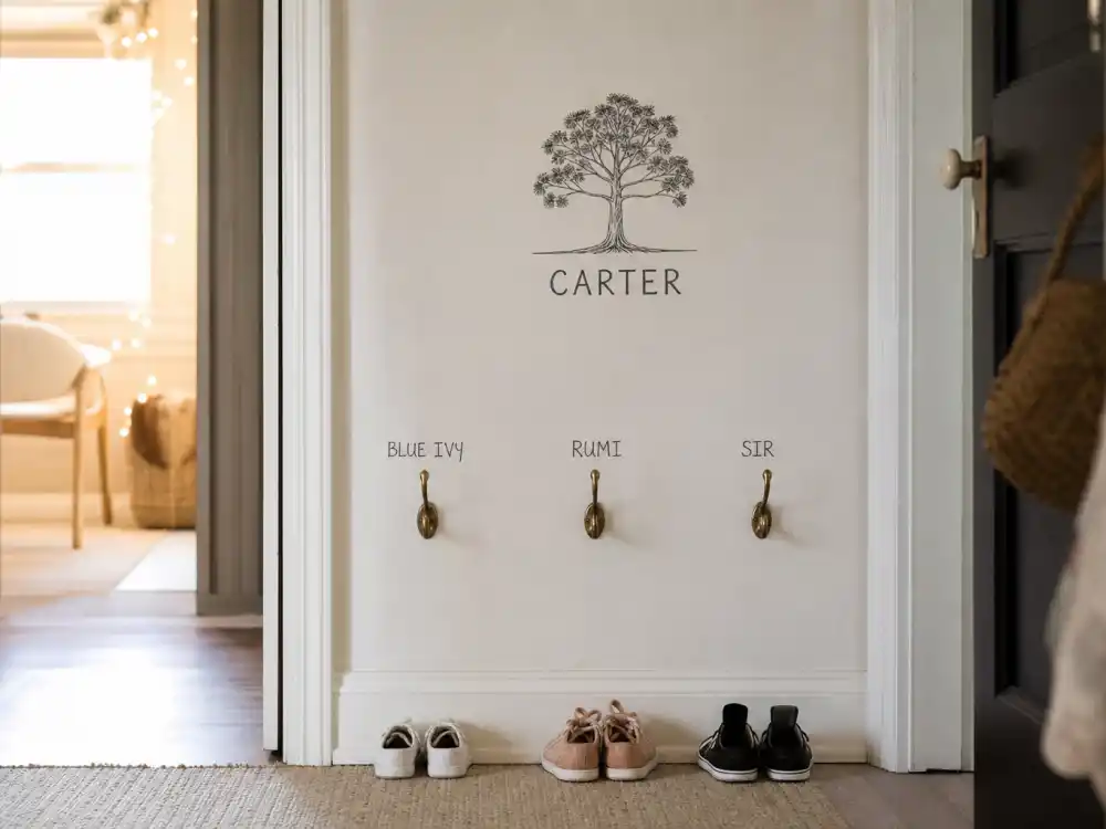 Blue Ivy Rumi Sir name hooks and tiny shoes under family tree sketch in Beyonce Blue Ivy family tree explained — three verified Carter children branch