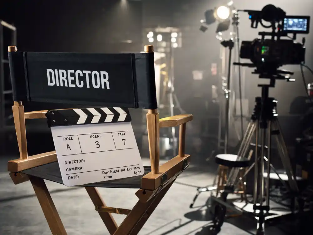 A modern film set with director chair showing how the Boy Meets World cast where are they now careers evolved behind the camera