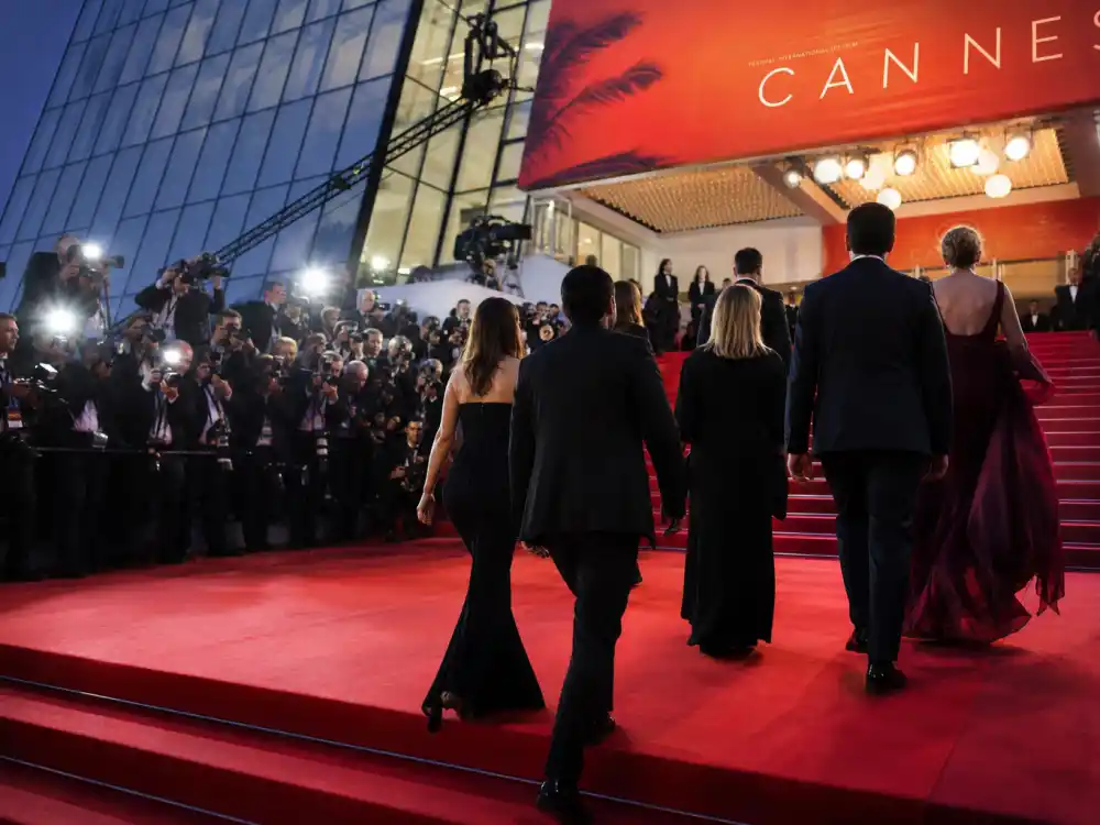 Cannes Film Festival 2026 winners list red carpet premiere night with photographers lining the Palais des Festivals steps