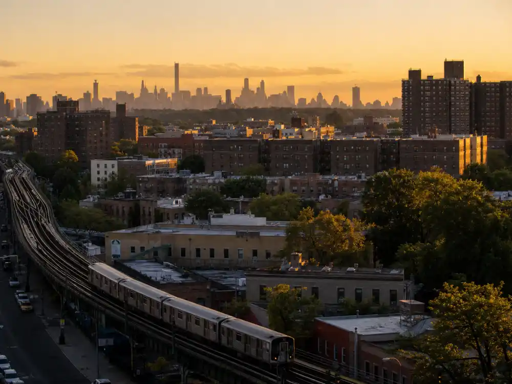 Bronx New York City skyline evoking Cardi B age and birthday 2026 birthplace — New York City where Belcalis Almanzar was born October 11, 1992