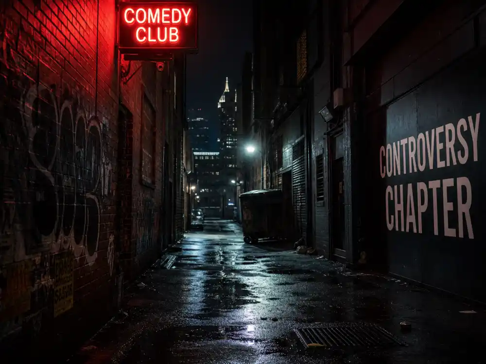 Dark comedy club alley for what happened to Carlos Mencia amid joke-theft accusations and industry backlash