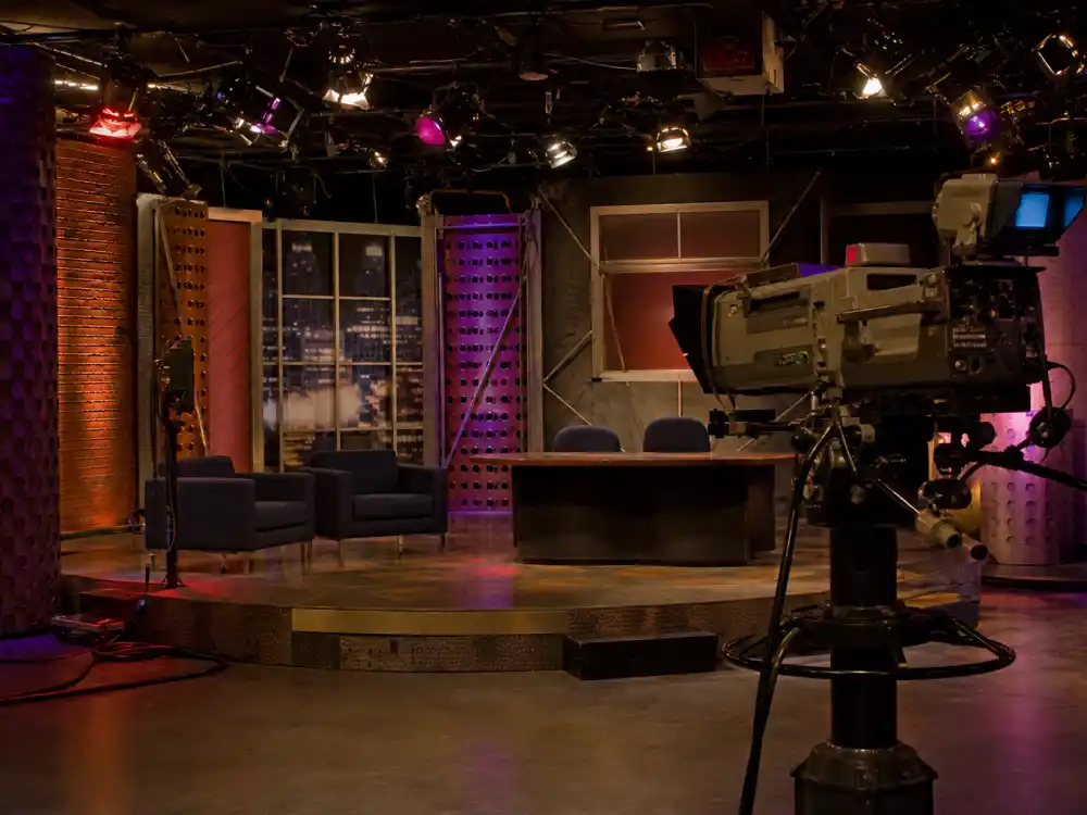 Cable TV comedy studio for what happened to Carlos Mencia during Mind of Mencia on Comedy Central