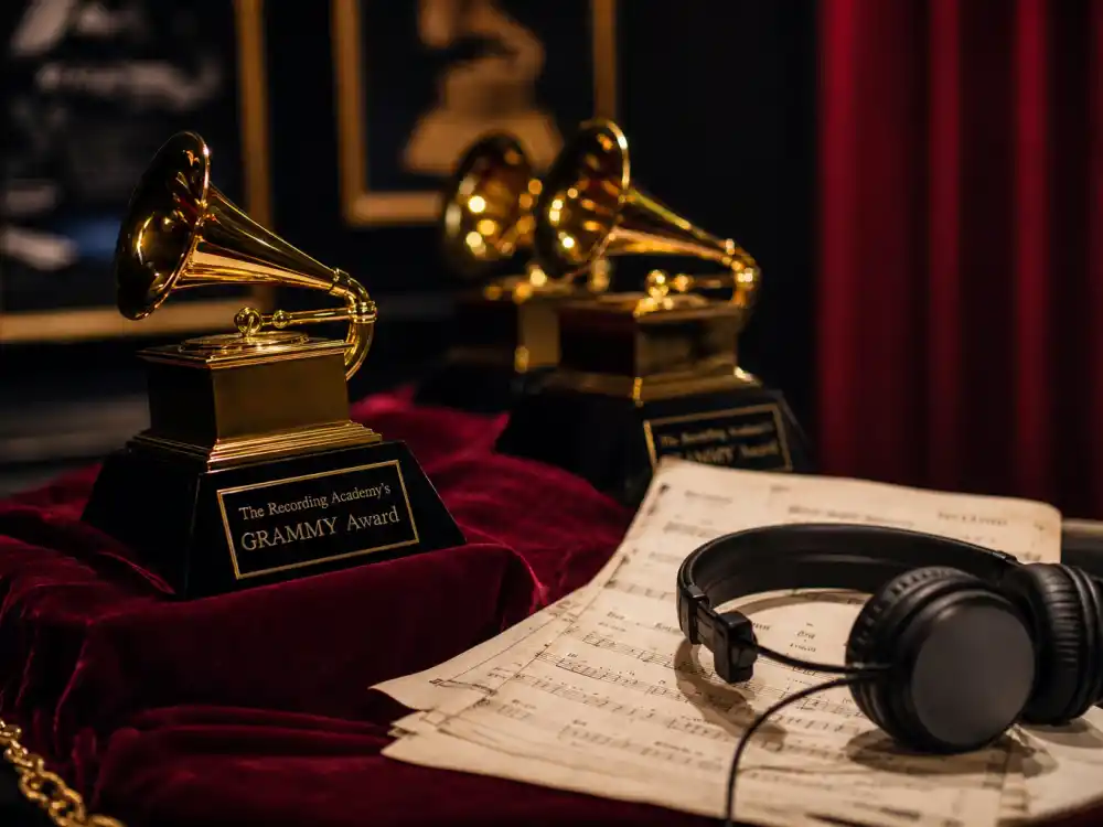 Grammy trophies and music sheets in Carter family privacy rules for kids — Blue Ivy Brown Skin Girl Grammy context without forcing twins into spotlight