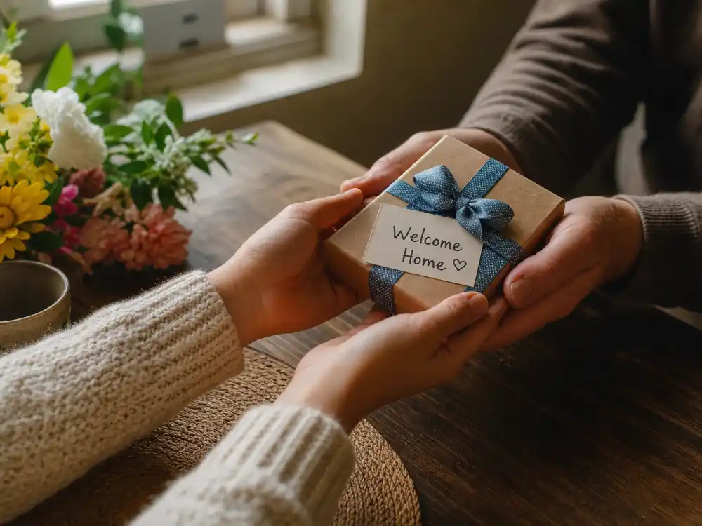 Adoption celebration welcome-home gift for celebrity adoption stories inspiring list arrival-day editorial without identifiable faces