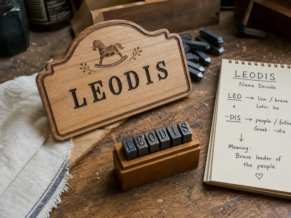 Vintage nursery name plaque for celebrity baby name reveals most viral Leodis decode — Keke Palmer February 2023 birth post fans searched within hours