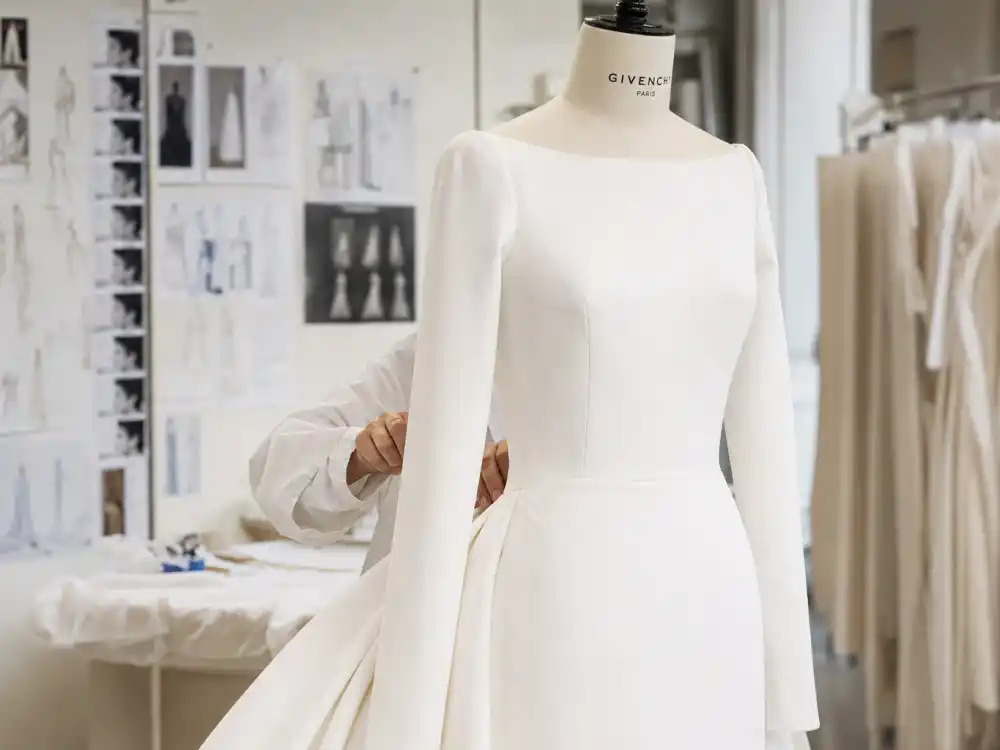 Givenchy Paris haute couture bridal showroom where celebrity wedding dress designers guide names Clare Waight Keller and Meghan Markle