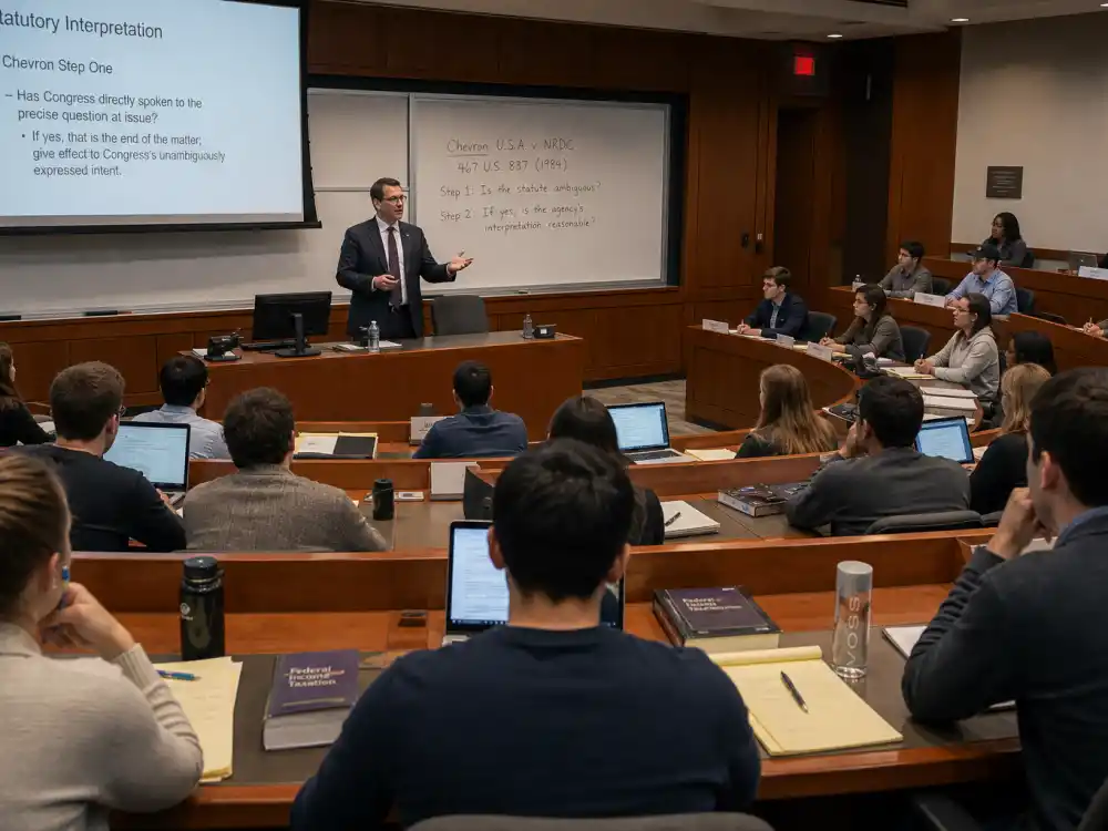 Law school lecture hall for what happened to Charlie Korsmo now as Case Western corporate law professor
