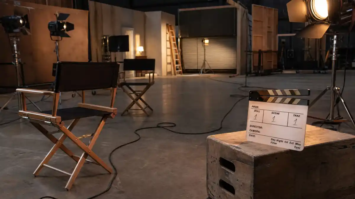 Child actors where are they now 2026 — empty Hollywood movie soundstage evoking decades of young performers on camera