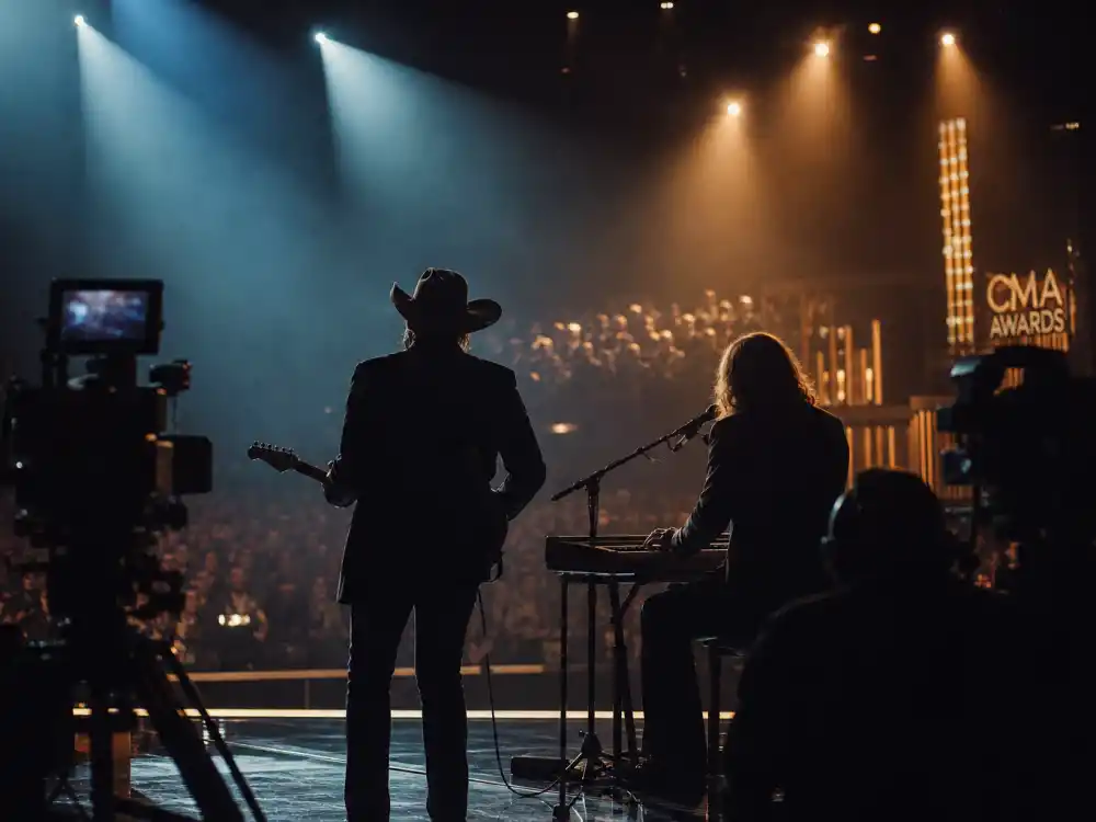 Surprise duet silhouettes on CMA Awards stage rank among CMA Awards most memorable moments after Chris Stapleton and Justin Timberlake ignited the 2015 telecast