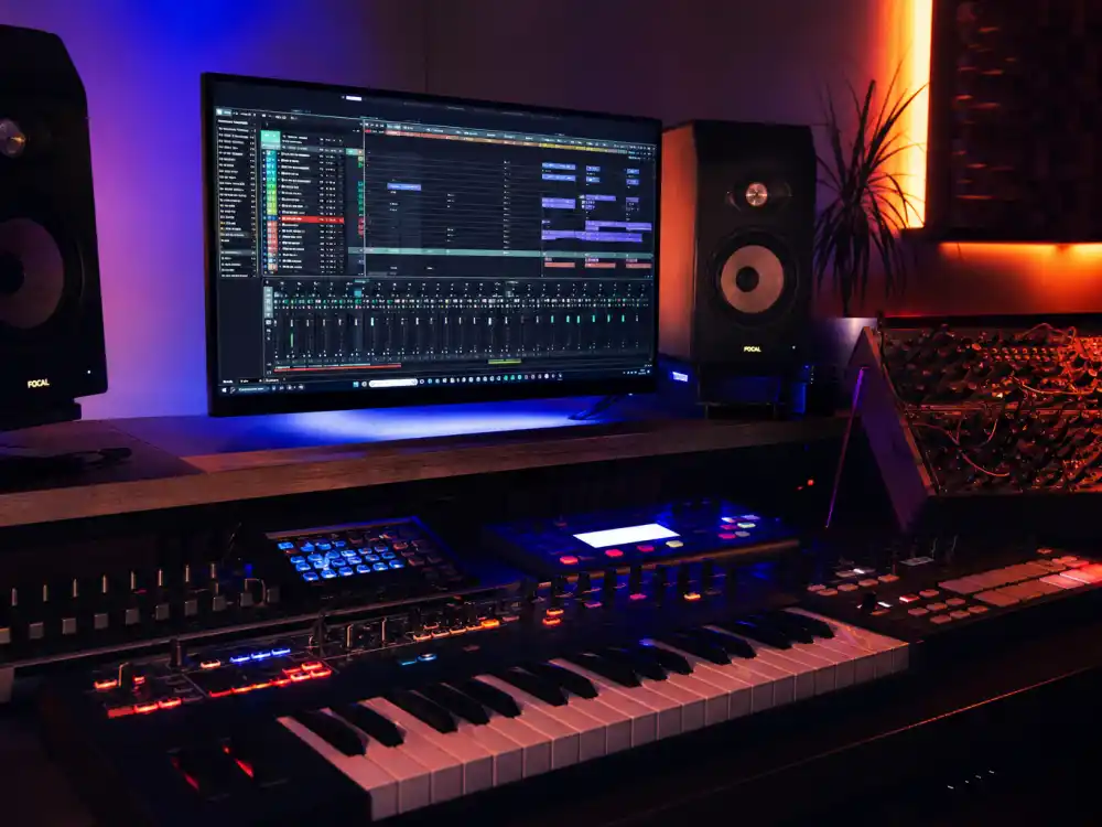 Electronic music production setup for Devon Werkheiser Good/Vlly project in 2026