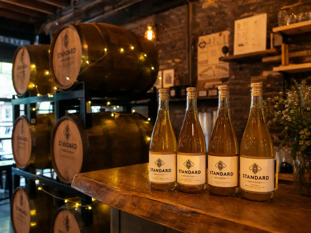 Brooklyn craft meadery bottles and barrels at All-Wise Meadery co-founded by Dylan Sprouse
