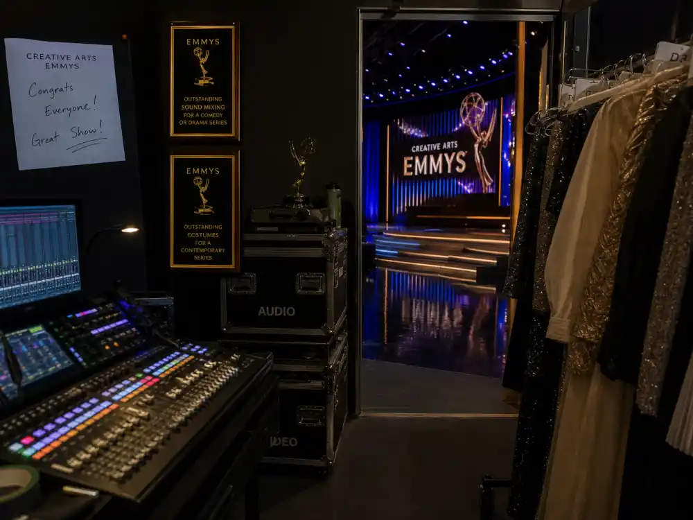 Creative Arts Emmy backstage area with technical crew awards separates from the main telecast in the Emmy categories explained guide