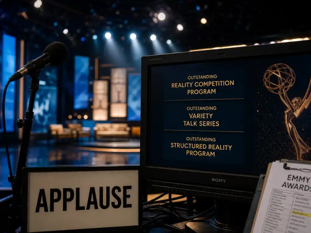Reality and variety production setup shows Reality Competition and Variety categories in the Emmy categories explained guide