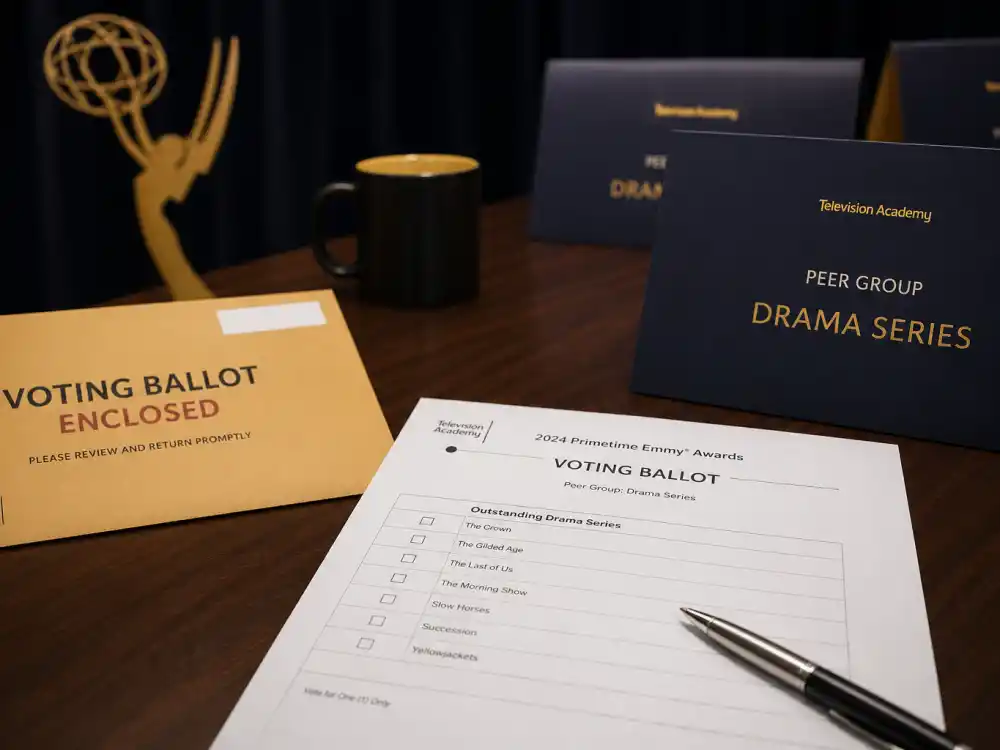 Television Academy voting ballots and peer group folders explain how Emmy categories explained guide maps to peer voting bodies