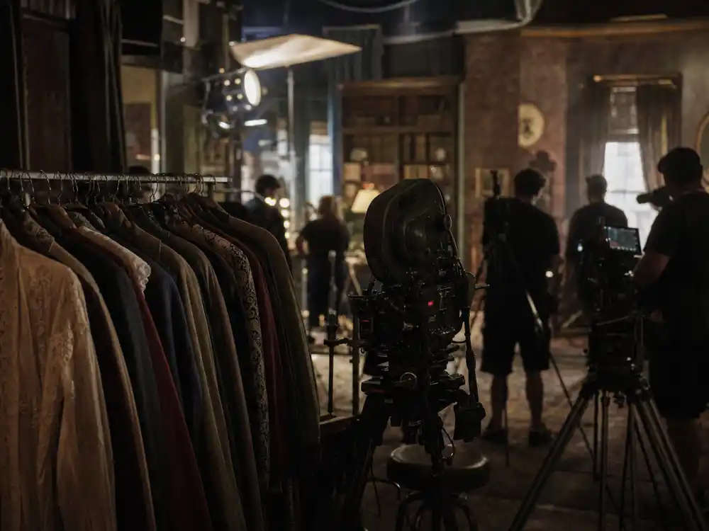 Limited anthology production set evokes Outstanding Limited or Anthology Series contenders in Emmy nominations predictions 2026 including Beef and Love Story