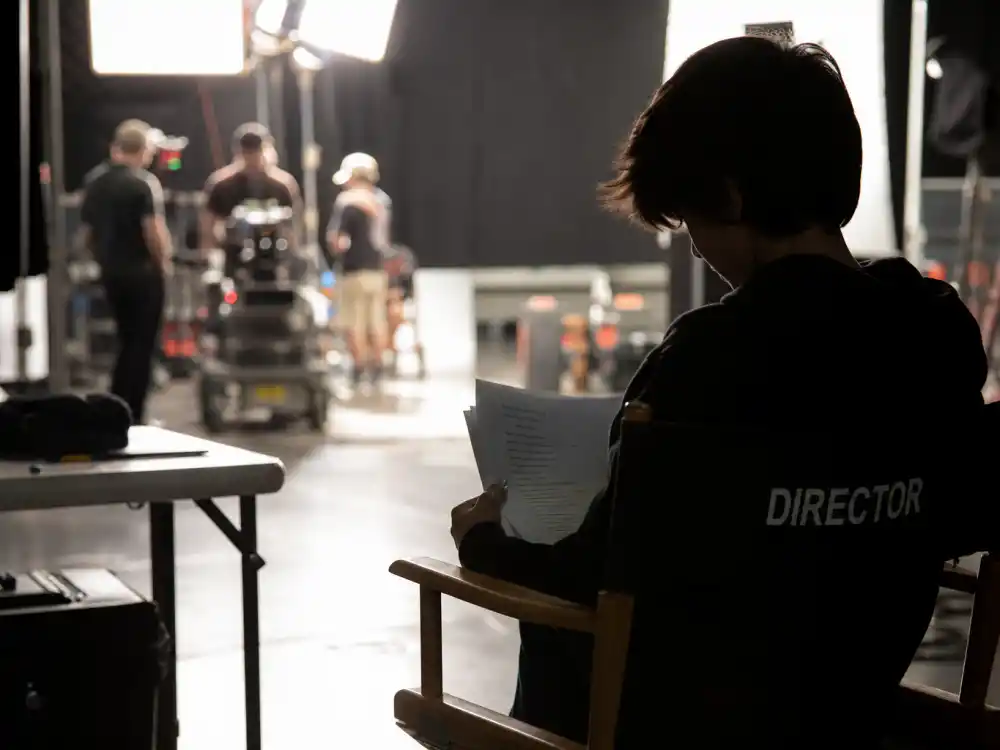 Television film set behind the scenes for famous celebrity children who are famous now Maya Hawke acting tier editorial without identifiable faces