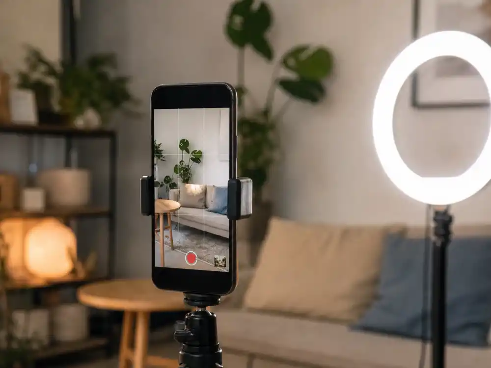 Smartphone ring light setup for famous viral stars where are they now TikTok rediscovery wave