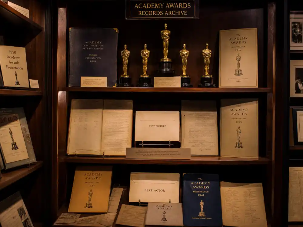 Academy records archive documenting the first Black Oscar winners in history across competitive categories