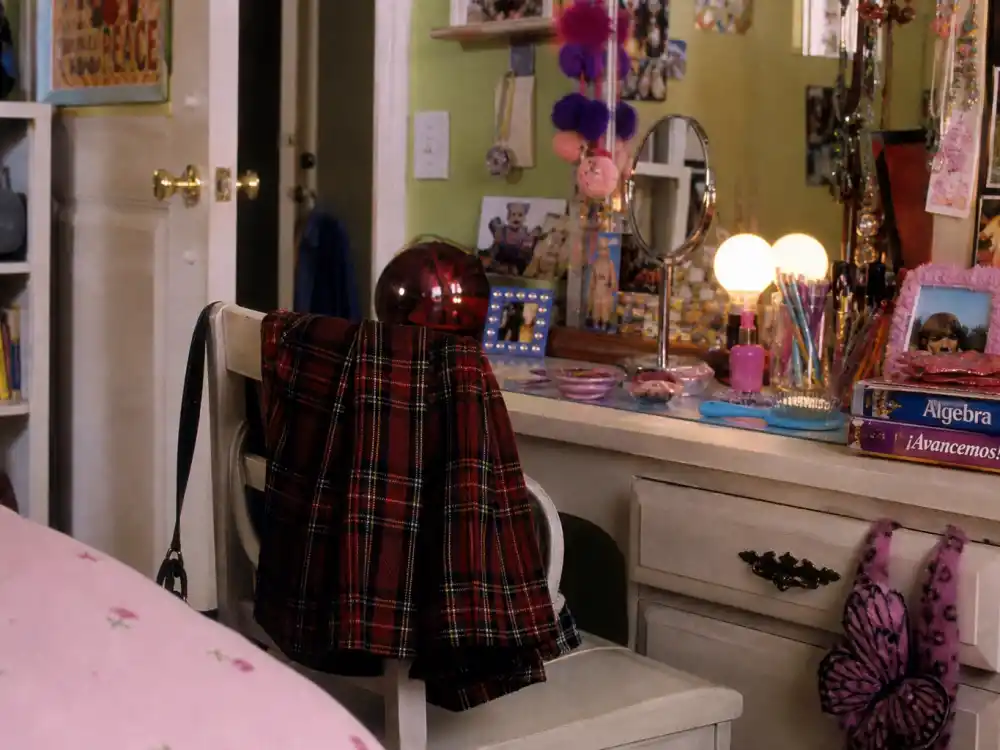 2000s teen bedroom vanity evoking the Lizzie McGuire era for former Disney Channel stars where are they now nostalgia