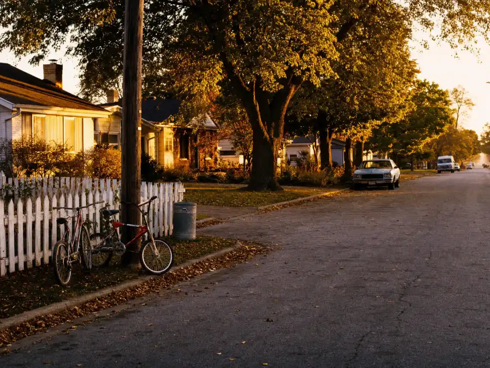 A nostalgic 1980s suburban street for Fred Savage Wonder Years Kevin Arnold childhood fame