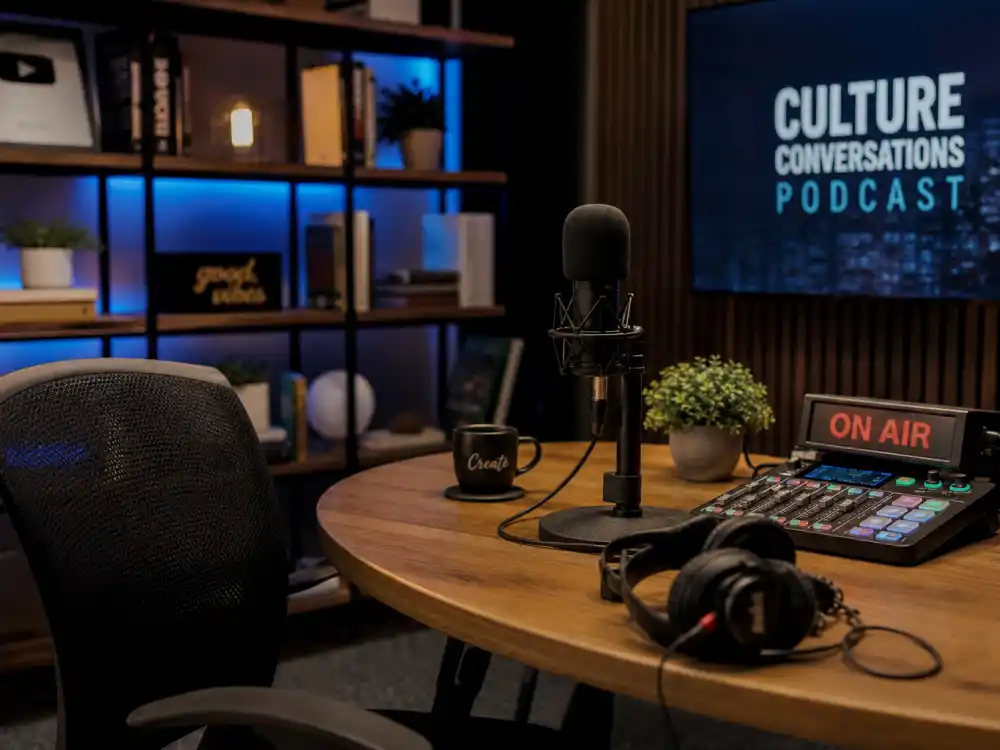 Modern podcast studio representing where Fresh Prince of Bel Air cast where are they now alumni work in 2026
