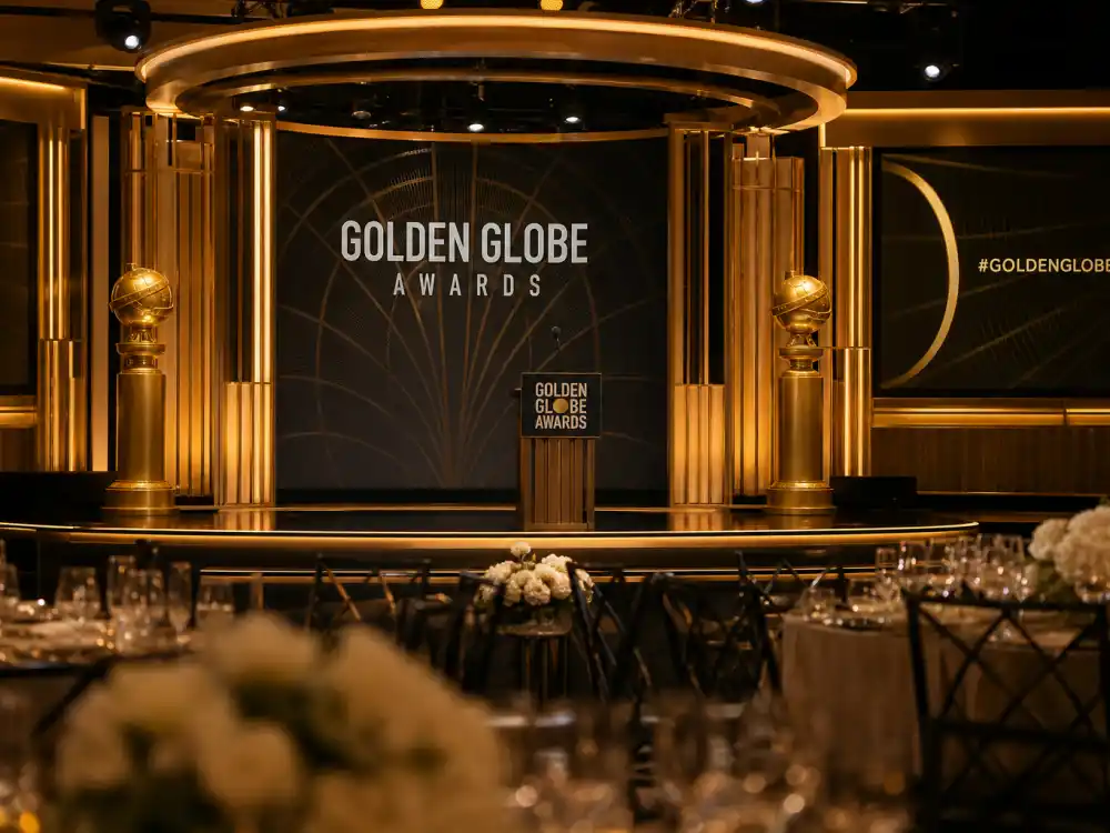 Beverly Hilton Golden Globes 2026 winners full list ceremony ballroom stage where Nikki Glaser hosted the January 11 CBS telecast